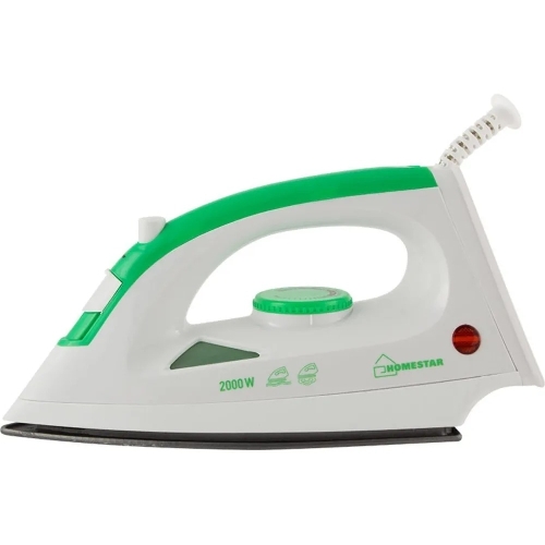 Утюг Homestar HS-4001 бело-зеленый (2000 Вт, пар, тефлоновая подошва)