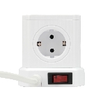Сетевой фильтр Cablexpert Tower TWR-5-U4-W-2, 5 р, 10А, 4хUSB, 3.1А, 2 м, ур.защиты 4+, белый, коробка