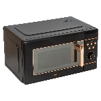 Микроволновая печь JVC JK-MW270D черный, 20 л, 700 Вт, переключатели - кнопки, поворотный механизм