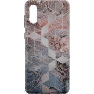 Чехол (клип-кейс) Gresso Meridian, для Samsung Galaxy A02, золотистый/синий gr17aaae8918