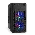 Компьютерный корпус Minitower ExeGate mEVO-7803-XP600 (mATX, БП XP600 с вент. 12см, 2*USB+1*USB 3.0, HD аудио, черный, 2 вент. 12см с RGb подсветкой)