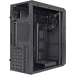 Компьютерный корпус Miditower ExeGate XP-332 Black, ATX, (XP450, Black,120мм), 2*USB, Audio