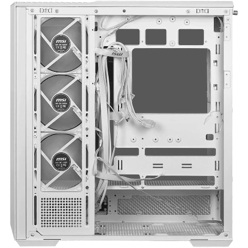 Компьютерный корпус MSI MAG PANO 130R PZ White 2xUSB 3.2 Gen 1, 1xUSB 3.2 Gen2 Type-C, 3x120мм ARGB Reverse Blade Fan, 1x120мм ARGB Fan, 1 to 3 Fan PWM Splitter, Tempered Glass Window