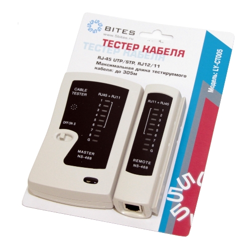 Тестер кабеля 5bites LY-CT005 для UTP/STP RJ45, RJ11/12