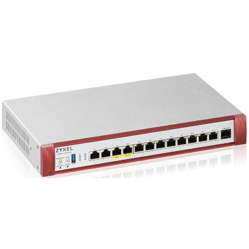Межсетевой экран Zyxel USG FLEX 500H, Rack, 2xRJ-45: 1/2.5G (LAN/WAN), 2xRJ-45: 1/2.5G PoE+ (LAN/WAN), 8xRJ-45: 1G (LAN/WAN), 1xUSB3.0 **