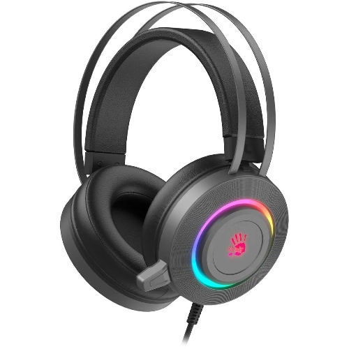 Гарнитура Bloody G521S серый, проводная, подсветка