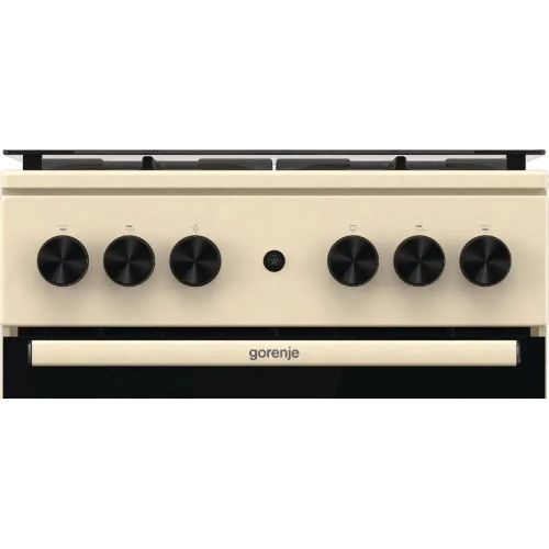 Плита газовая Gorenje GG5A21BEF бежевый, конфорок 4 газовых, духовка 70 л, 50 см x 85 см x 59.4 см