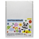 Картон белый Silwerhof Веселая панда немелованная, 8 лист., 1цв., 230г/м2, 1 дизайн