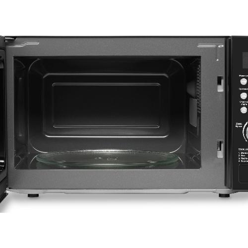 Микроволновая печь Hyundai HYM-D3033 черный, 20 л, 700 Вт, переключатели - кнопки, электронный поворотный механизм