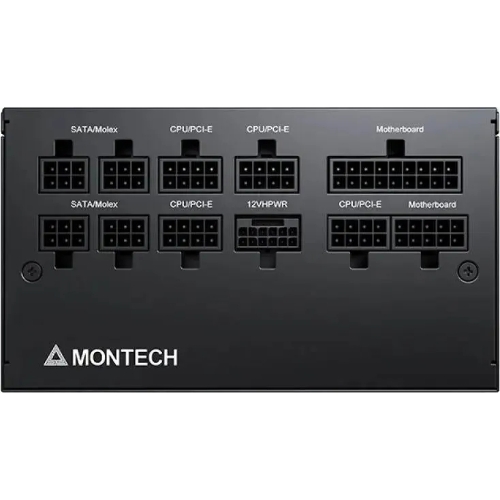 Блок питания Montech ATX 850W CENTURY GOLD G5, 850 Вт, 80 PLUS GOLD, 120 мм, модульный, черный