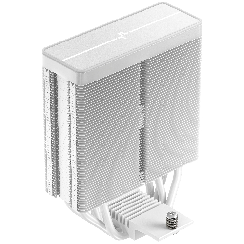 Кулер для процессора DEEPCOOL AG400 WH ARGb V2 белый 120мм алюминий+медь 2100rpm 31.6db 4-pin 220W 152мм