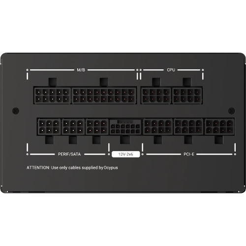 Блок питания 750W Ocypus Iota P750 (ATX, 80 PLUS Gold, APFC, 20+4 pin, 120мм fan, PCI-E 6+2Px3, 8xSATA) (Iota-P750-G1FFBK024X-EU)