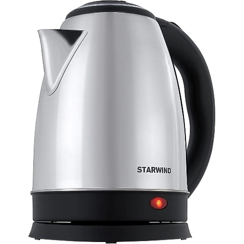 Чайник электрический Starwind SKS1771 1.8 л, 1700 Вт, серебристый/черный корпус: металл/пластик