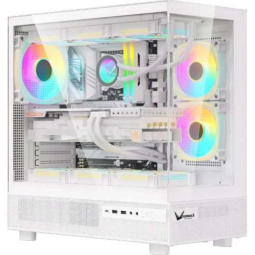 Компьютерный корпус Aerocool/Formula Crystal Z8 белый без БП ATX 9x120мм 7x140мм 1xUSB 2.0 1xUSB 3.0 1xUSB3.1 audio bott PSU