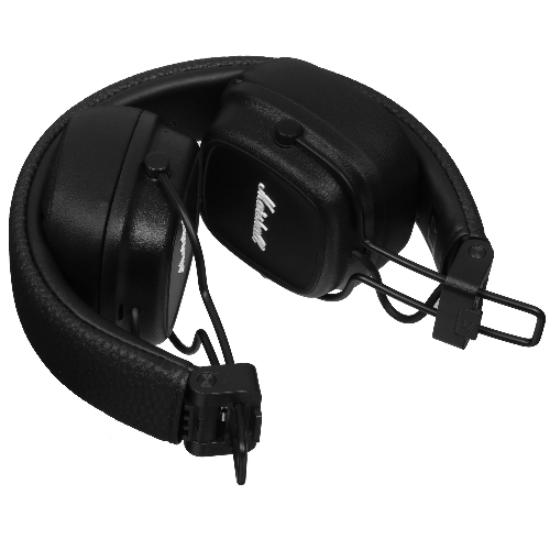 Беспроводные/проводные наушники Marshall Major IV черный, накладные, Bluetooth + проводной, беспроводная зарядка, до 80 ч
