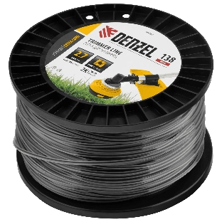 Леска для триммера Denzel двухкомпонентная квадрат, 2,7 мм х 138 м, на DIN катушке EXTRA CORD