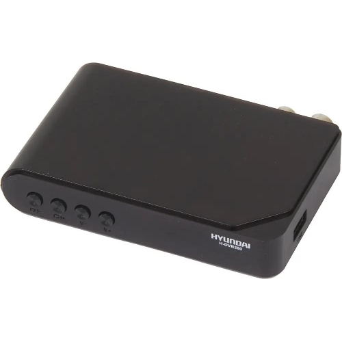 Приставка для цифрового ТВ Hyundai H-DVB200 черный, DVB-T2, DVB-T, DVB-C, HDMI, USB 2.0
