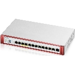 Межсетевой экран Zyxel USG FLEX 500H, Rack, 2xRJ-45: 1/2.5G (LAN/WAN), 2xRJ-45: 1/2.5G PoE+ (LAN/WAN), 8xRJ-45: 1G (LAN/WAN), 1xUSB3.0 **