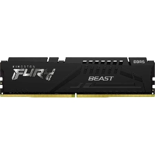 Оперативная память Kingston Fury Beast, DDR5, 16Gb (1x16GB), 5600MHz, CL36, DIMM, с радиатором, черный