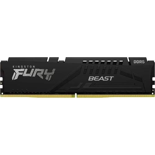 Оперативная память Kingston Fury Beast, DDR5, 16Gb (1x16GB), 5600MHz, CL36, DIMM, с радиатором, черный