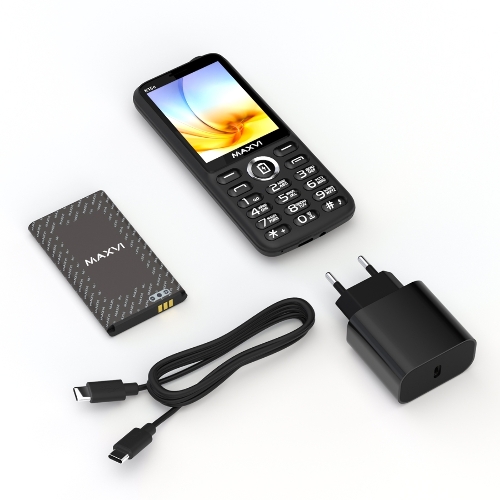 Мобильный телефон Maxvi K15c черный