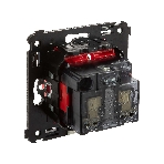 Розетка DKC Avanti 4401003 2P+E со шторками, красный квадрат