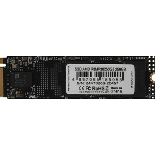 Накопитель SSD AMD Radeon R3MP30256G8, 256Gb, PCIe 3.0 x4, M.2 2280, NVMe, R/W 2000/1300