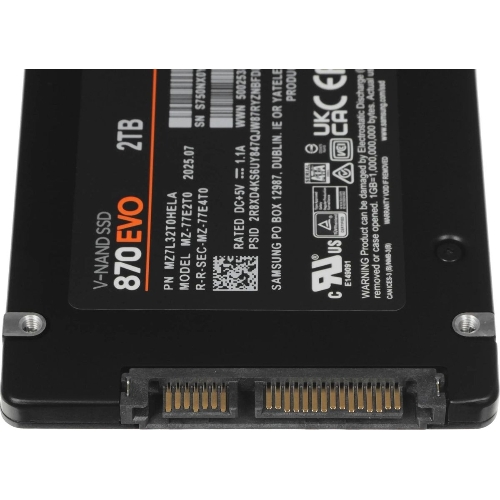 Накопитель SSD Samsung 870 EVO, 2Tb, SATA III, 2.5