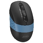 Мышь беспроводная A4Tech Fstyler FB10C черный/синий, 2000 dpi, радиоканал, Bluetooth, USB, кнопки - 4