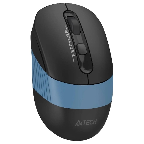 Мышь беспроводная A4Tech Fstyler FB10C черный/синий, 2000 dpi, радиоканал, Bluetooth, USB, кнопки - 4