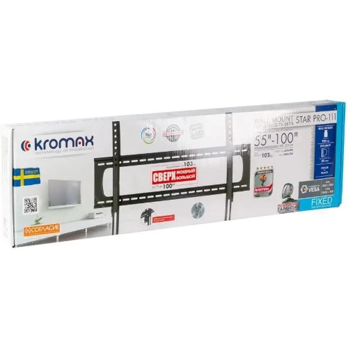 Кронштейн для телевизора Kromax STAR PRO-111 черный, 55