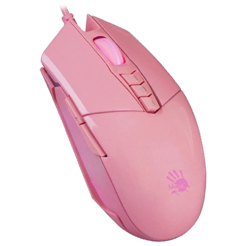 Мышь проводная A4Tech Bloody P91s розовый, 8000 dpi, USB, кнопки - 8