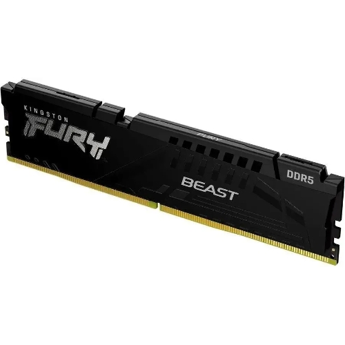 Оперативная память Kingston Fury Beast, DDR5, 16Gb (1x16GB), 5600MHz, CL36, DIMM, с радиатором, черный