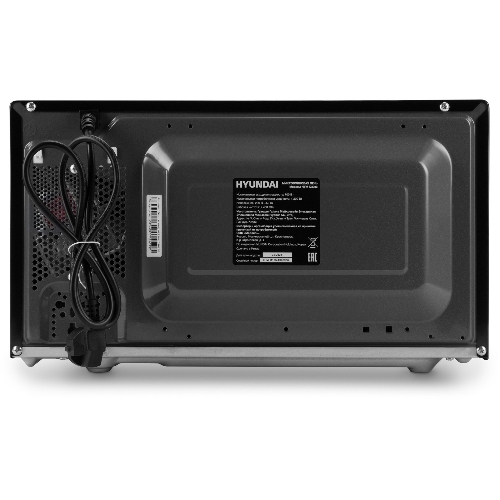 Микроволновая печь Hyundai HYM-D3033 черный, 20 л, 700 Вт, переключатели - кнопки, электронный поворотный механизм