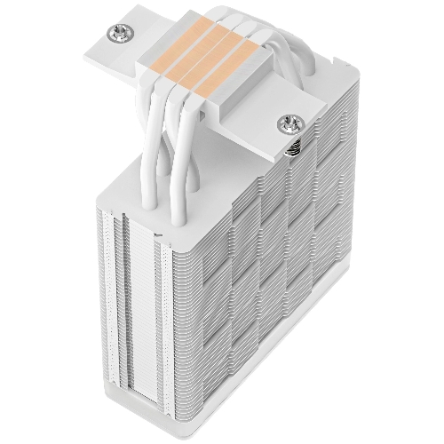 Кулер для процессора DEEPCOOL AG400 WH ARGb V2 белый 120мм алюминий+медь 2100rpm 31.6db 4-pin 220W 152мм