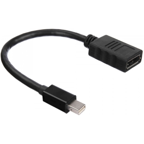 Кабель-адаптер ACD-DAMDF-01B mDP-DP, Golden Plated, 20m/20f, черный, 0.2м (742552)
