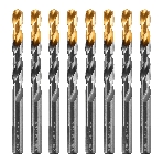 Сверло по металлу Denzel 10 мм, HSS-Tin, Golden Tip, 8 шт.