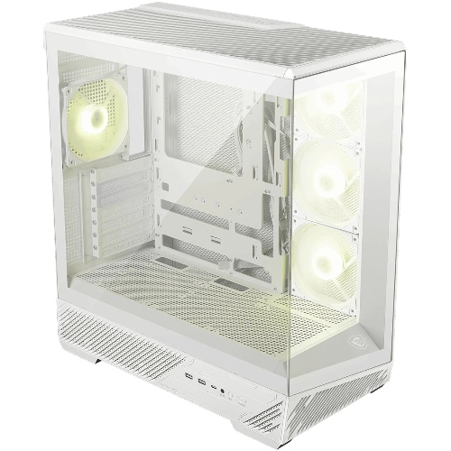 Компьютерный корпус MSI MAG PANO 130R PZ White 2xUSB 3.2 Gen 1, 1xUSB 3.2 Gen2 Type-C, 3x120мм ARGB Reverse Blade Fan, 1x120мм ARGB Fan, 1 to 3 Fan PWM Splitter, Tempered Glass Window
