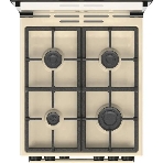 Плита газовая Gorenje GG5A21BEF бежевый, конфорок 4 газовых, духовка 70 л, 50 см x 85 см x 59.4 см