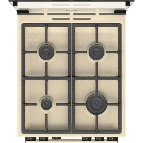 Плита газовая Gorenje GG5A21BEF бежевый, конфорок 4 газовых, духовка 70 л, 50 см x 85 см x 59.4 см
