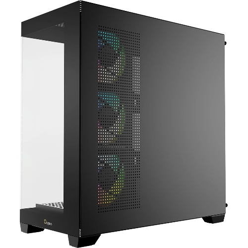 Компьютерный корпус Ocypus Gaммa C72 BK ARGB ATX/win/black/4 ARGB fans/no PSU/Tempered Glass