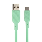 Кабель USB-A to Type-C, silica gel, 1м, 3A, 18W (gren)