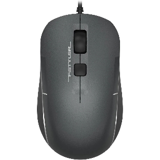 Мышь проводная A4Tech Fstyler FM26 серый/черный, 1600 dpi, USB, кнопки - 4