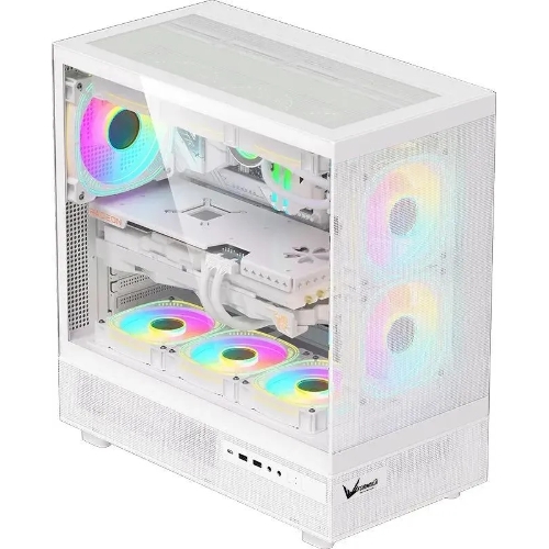 Компьютерный корпус Aerocool/Formula Crystal Z8 белый без БП ATX 9x120мм 7x140мм 1xUSB 2.0 1xUSB 3.0 1xUSB3.1 audio bott PSU