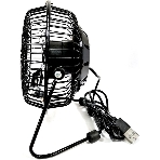 Вентилятор Rix RDF-1501USB чёрный, настольный, 4 Вт, 1 скорость, 10 см