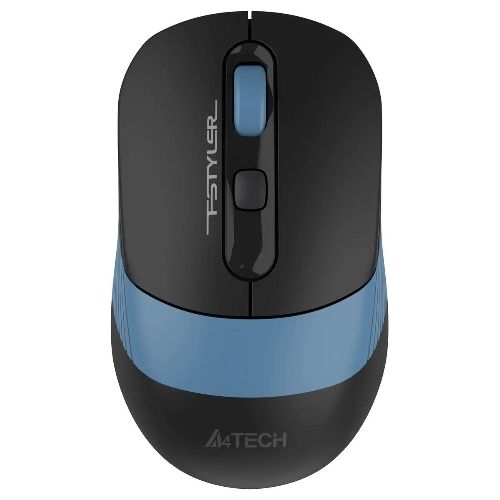 Мышь беспроводная A4Tech Fstyler FB10C черный/синий, 2000 dpi, радиоканал, Bluetooth, USB, кнопки - 4