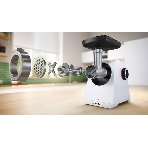 Мясорубка электрическая Bosch MFWS607W белый, 2100 Вт, 3.5 кг/мин, реверс, насадки - 4