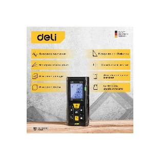 Лазерный дальномер Deli DL4170 (Диапазон измерения 0,05~80м, точность измерения: ±3мм)
