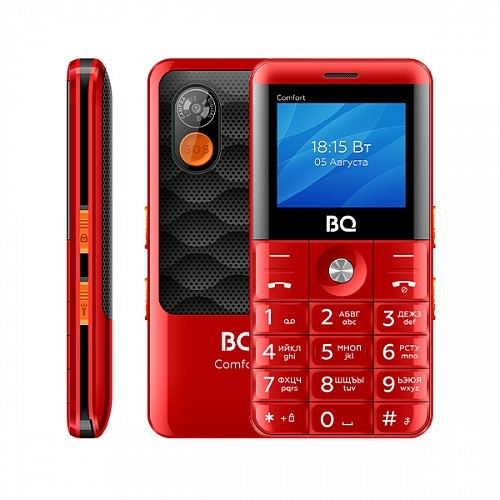 Мобильный телефон BQ 2006 Comfort красный/черный