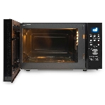 Микроволновая печь Hyundai HYM-D3033 черный, 20 л, 700 Вт, переключатели - кнопки, электронный поворотный механизм